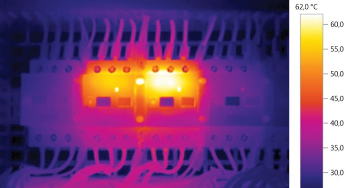 kamera termal pada panel listrik