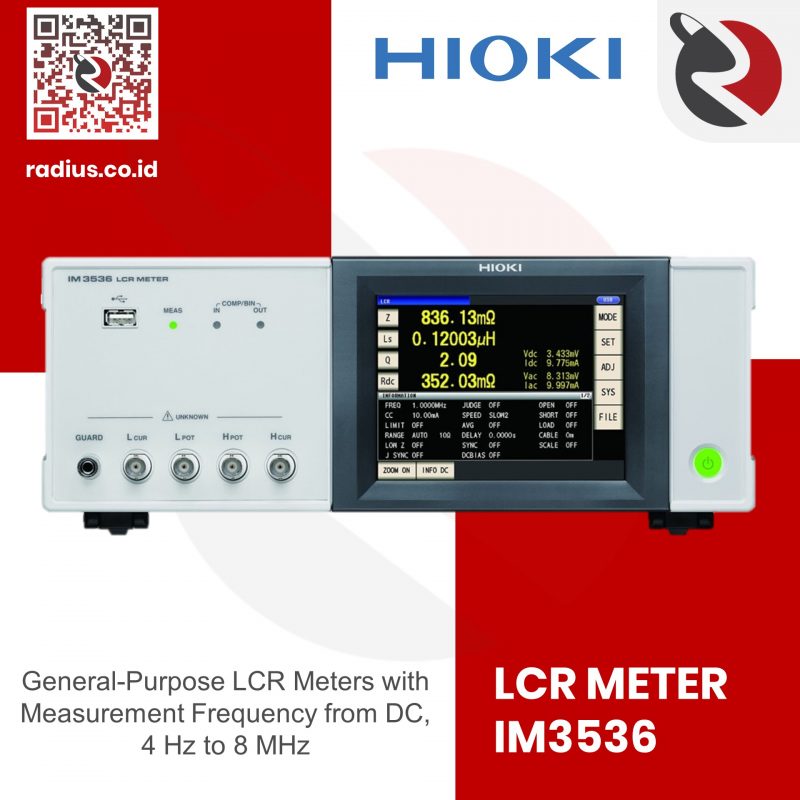Hioki IM3536 LCR Meter PT. Radius Allkindo Electric