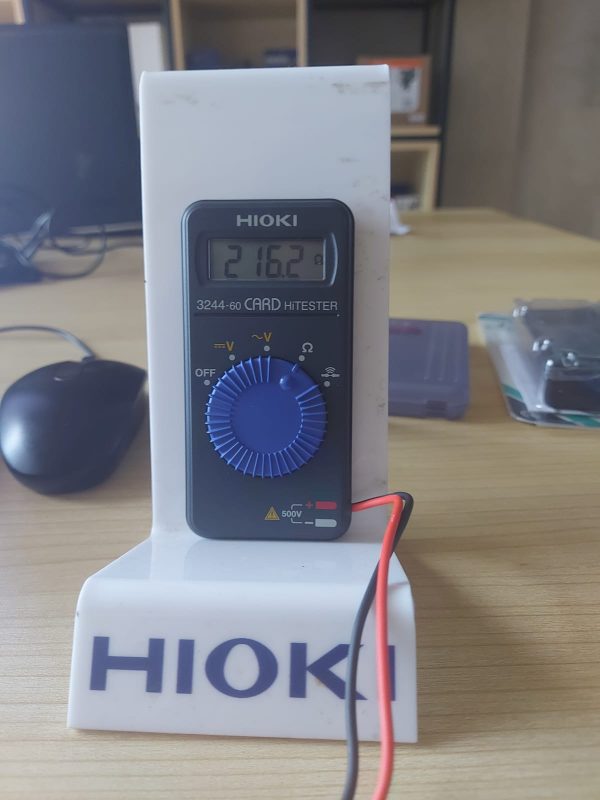 Hioki CARD Hitester mengecek resistor