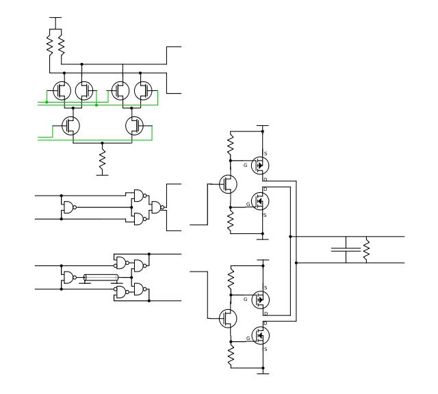 Rangkaian detektor fasa tipe II, output
