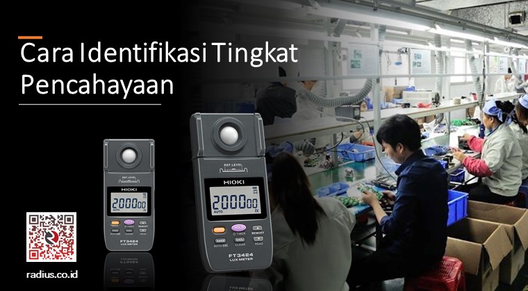 cara identifikasi tingkat cahaya lux meter hioki ft3424