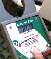 menghapus hasil pengukuran ampstik sensorlink