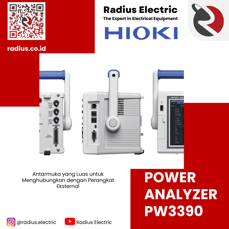 Hioki PW3390 Power Analyzer | PT. Radius Allkindo Electric