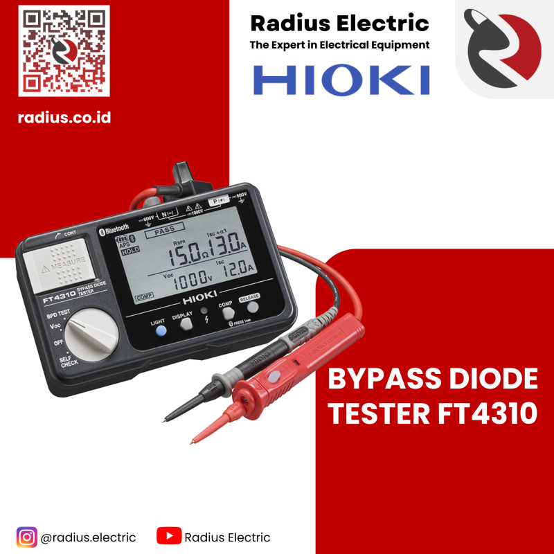 Hioki FT4310 Bypass Diode Tester PT. Radius Allkindo Electric