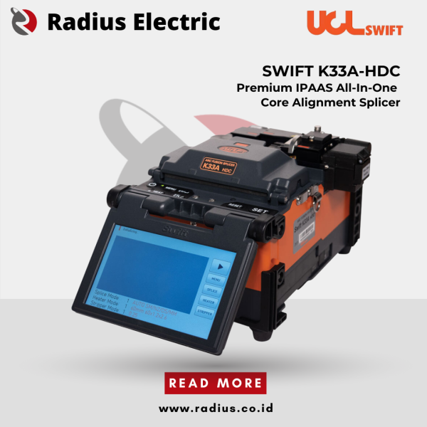 UCL SWIFT K33A-HDC Premium IPAAS All-In-One Core Alignment Splicer Fiber Optic