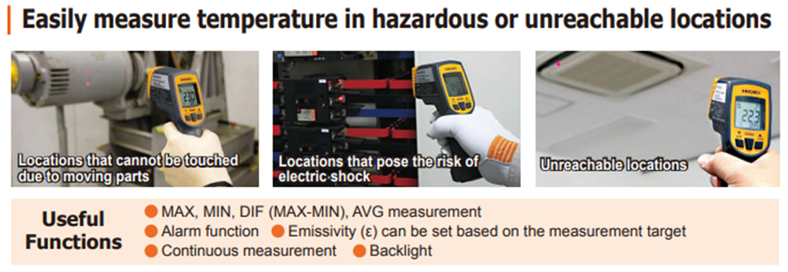 Produk Hioki Infrared Thermometer Gun FT3700-01