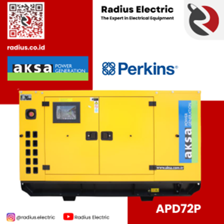 genset Aksa Power Generation diesel 50 Hz, 3 phase.