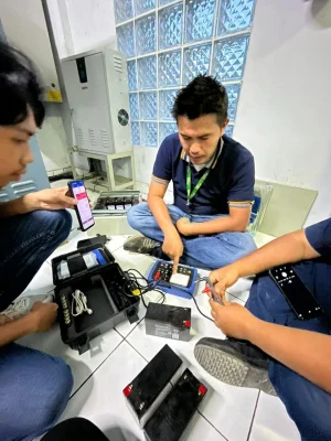 Kegiatan Demo BT3554-52 PT Kalbe di ruang UPS